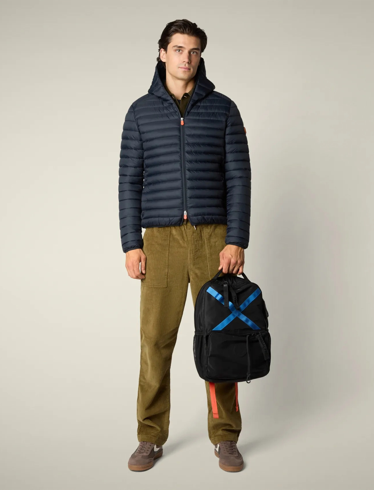 Save the Duck Donald Hooded Jacket, XXL, Navy, Jakker > Vatterede Jakker, Herre