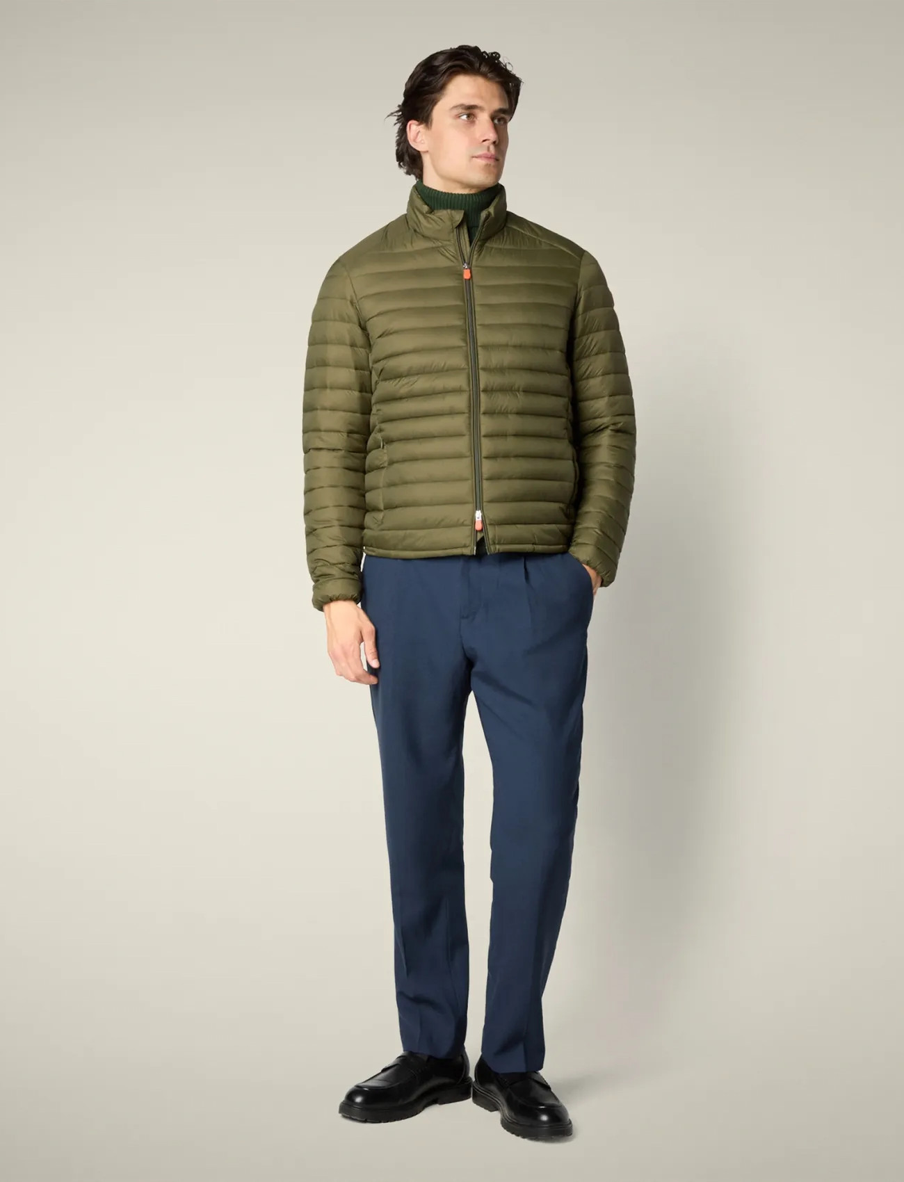 Save the Duck Alexander, 46, Khaki green, Jakker > Vatterede Jakker, Herre