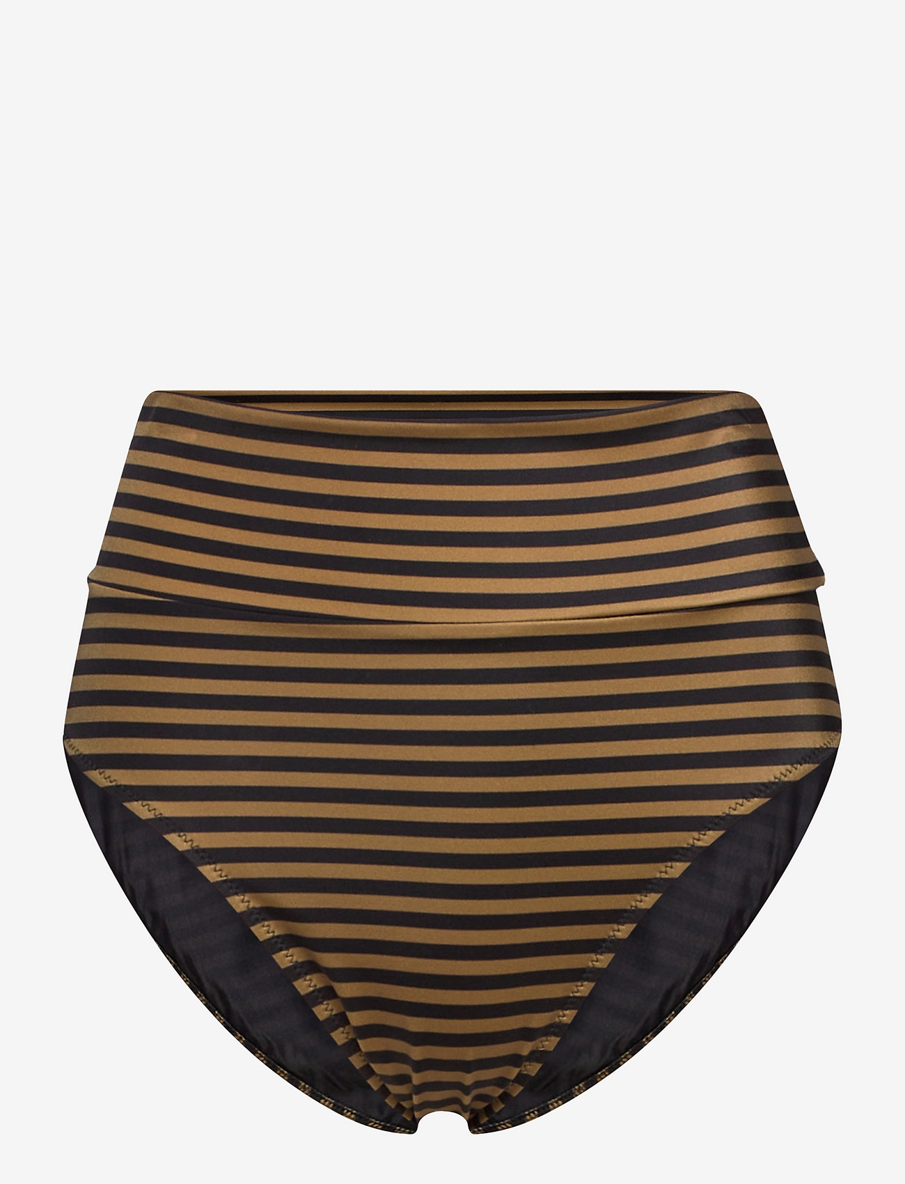 Scampi - SARA - bikini ar augstu vidukli - stripe caramel - 0