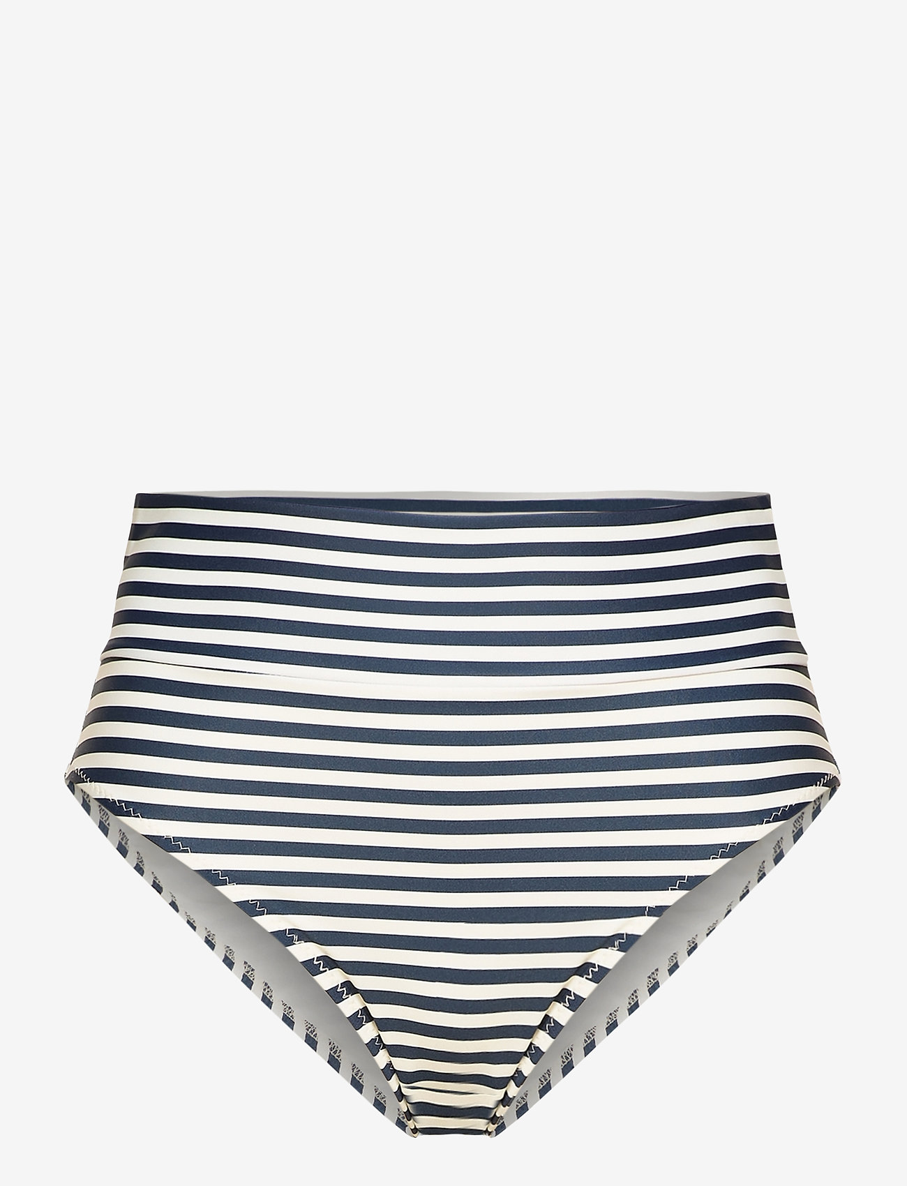 Scampi - SARA - bikini ar augstu vidukli - stripe marine /offwhite - 0