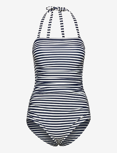 ACAPULCO - swimsuits - stripe marine /offwhite