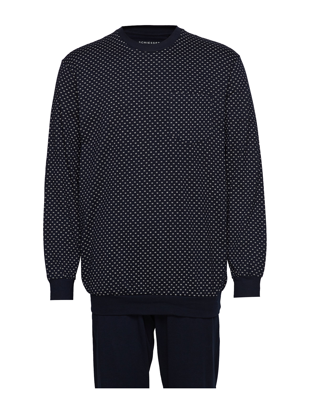 Pyjama Long Blue Schiesser