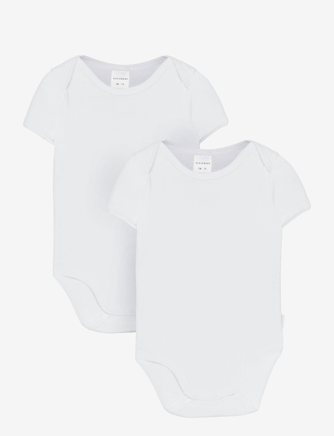 Schiesser - Baby Body 1/2 - bodies unis à manches courtes - white - 0