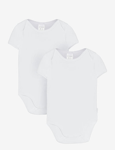 Baby Body 1/2 - plain short-sleeved bodies - white