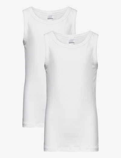 Tank Top - sleeveless - white