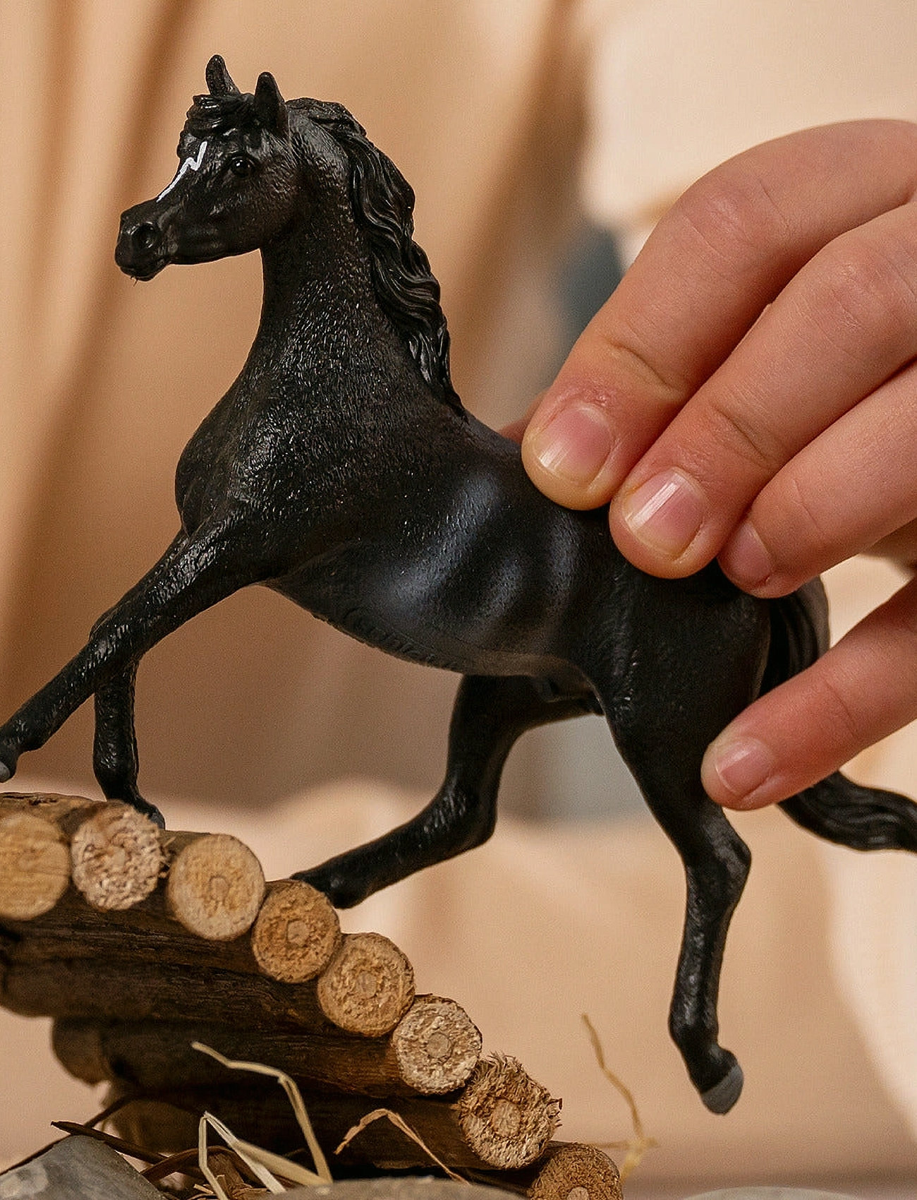 Schleich Schleich Arab Stallion, One Size, Black, Legesæt & Actionfigurer > Dyr, Børn