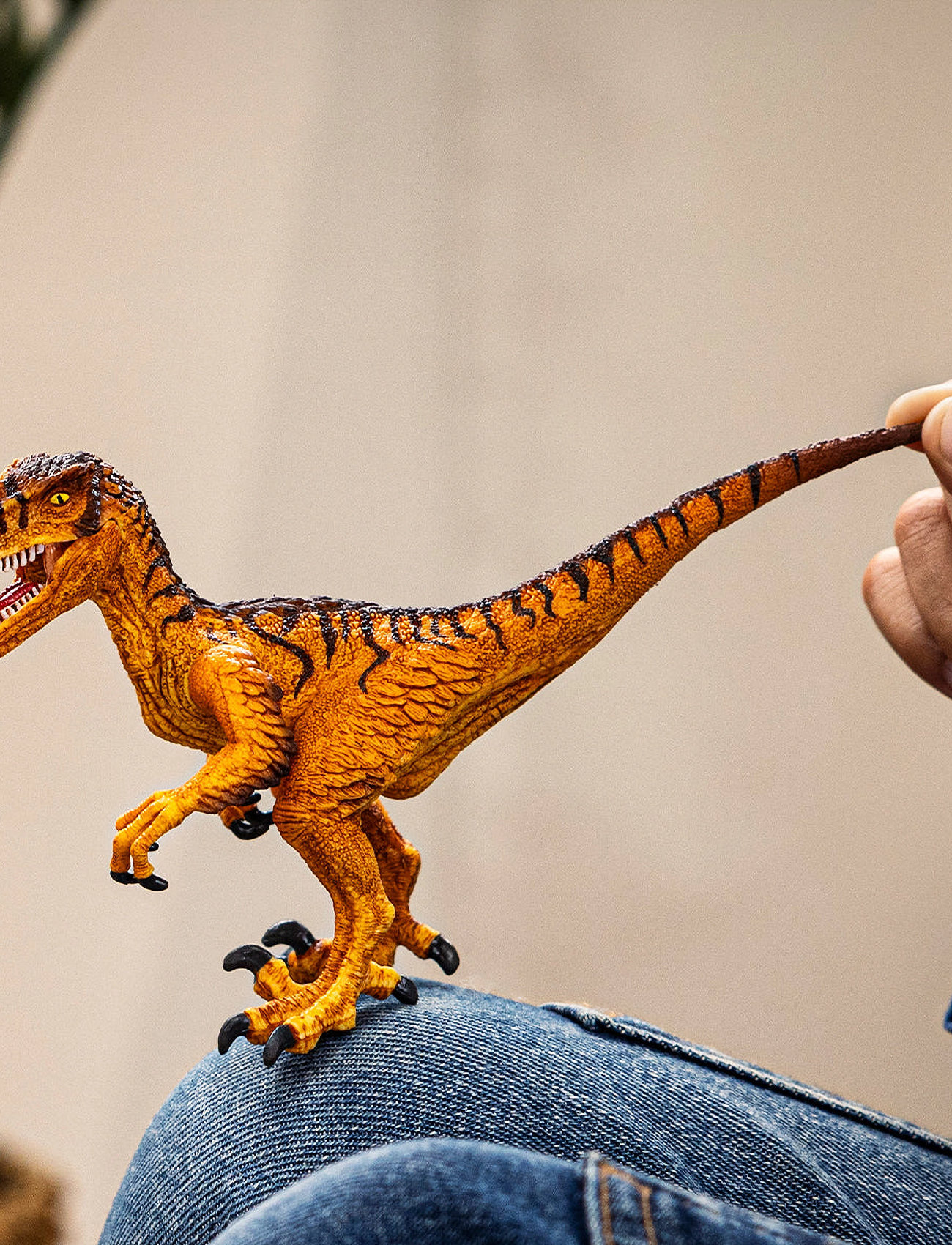 Schleich Schleich Velociraptor, One Size, Orange, Legesæt Og Actionfigurer > Actionfigurer, Børn