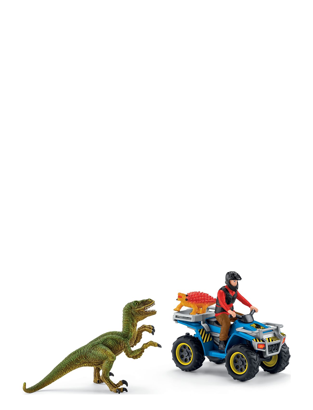 Schleich Schleich Quad Escape From Velociraptor Multi/patterned