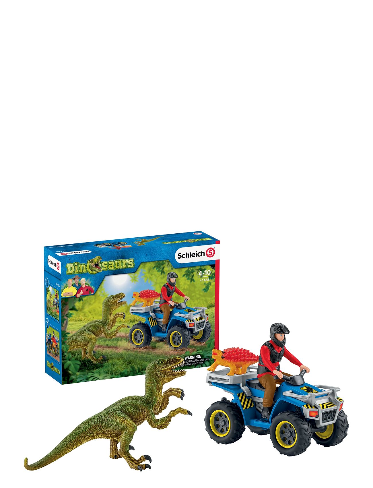Schleich Quad Escape From Velociraptor Toys Playsets & Action Figures Play Sets Multi/patterned Schleich