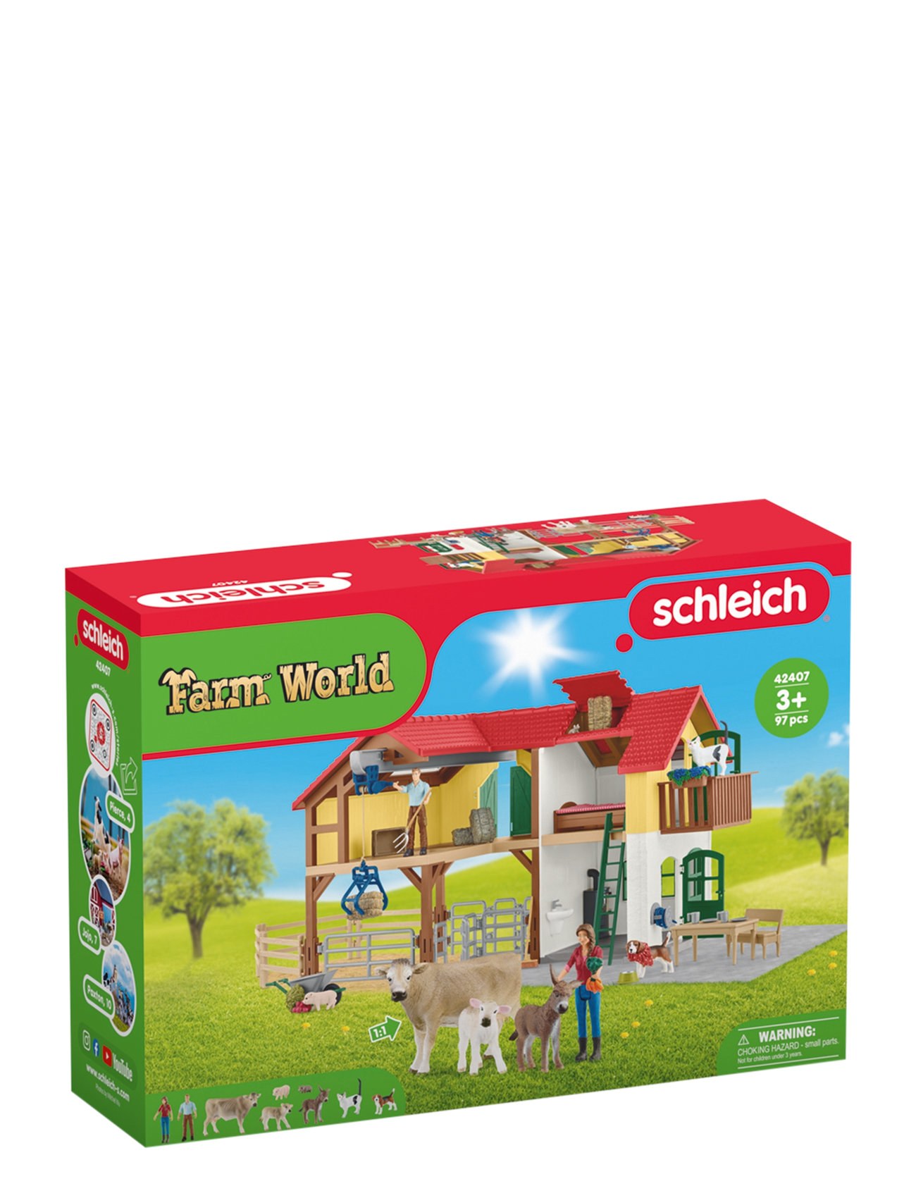 Schleich Large Farm House Toys Playsets & Action Figures Play Sets Multi/patterned Schleich