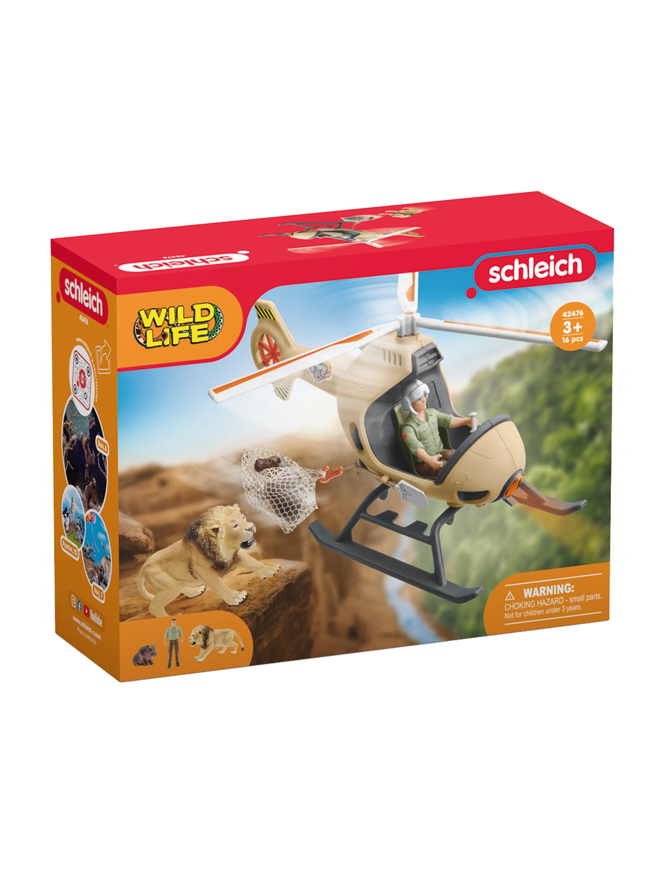Schleich Animal Rescue Helicopter Toys Playsets & Action Figures Play Sets Multi/patterned Schleich