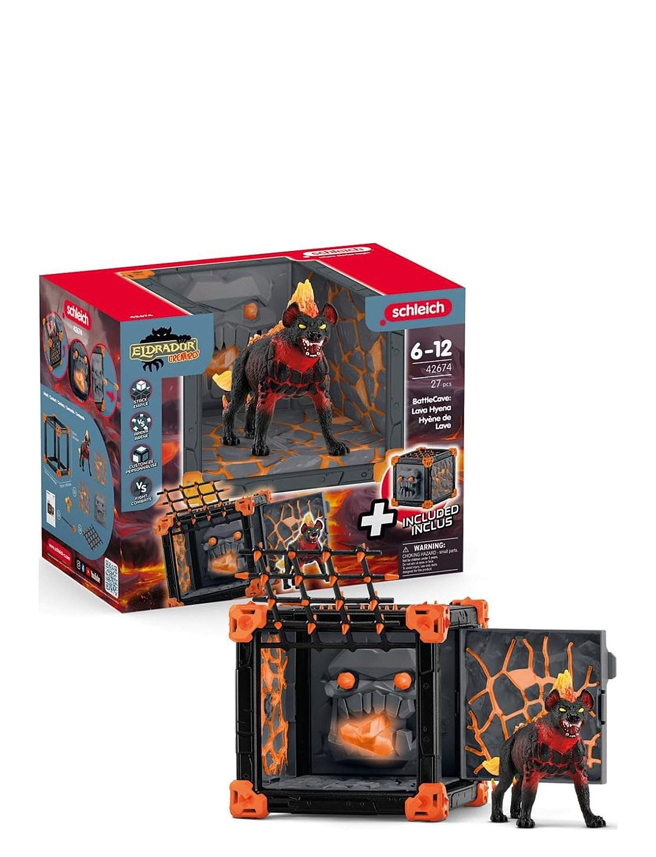 Schleich Battlecave Lava Hyena Toys Playsets & Action Figures Action Figures Multi/patterned Schleich