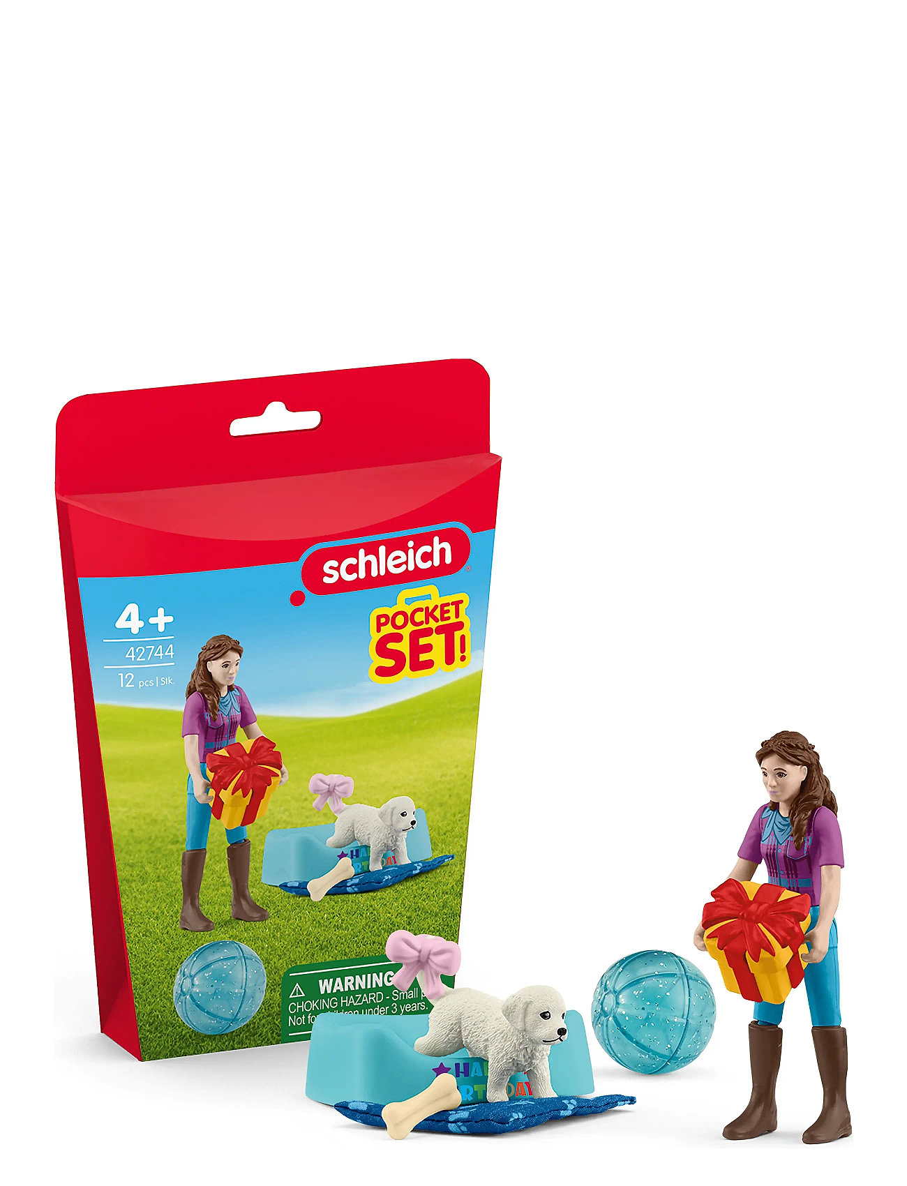 Schleich Pocket Set Birthday Party With Lisa Toys Playsets & Action Figures Play Sets Multi/patterned Schleich
