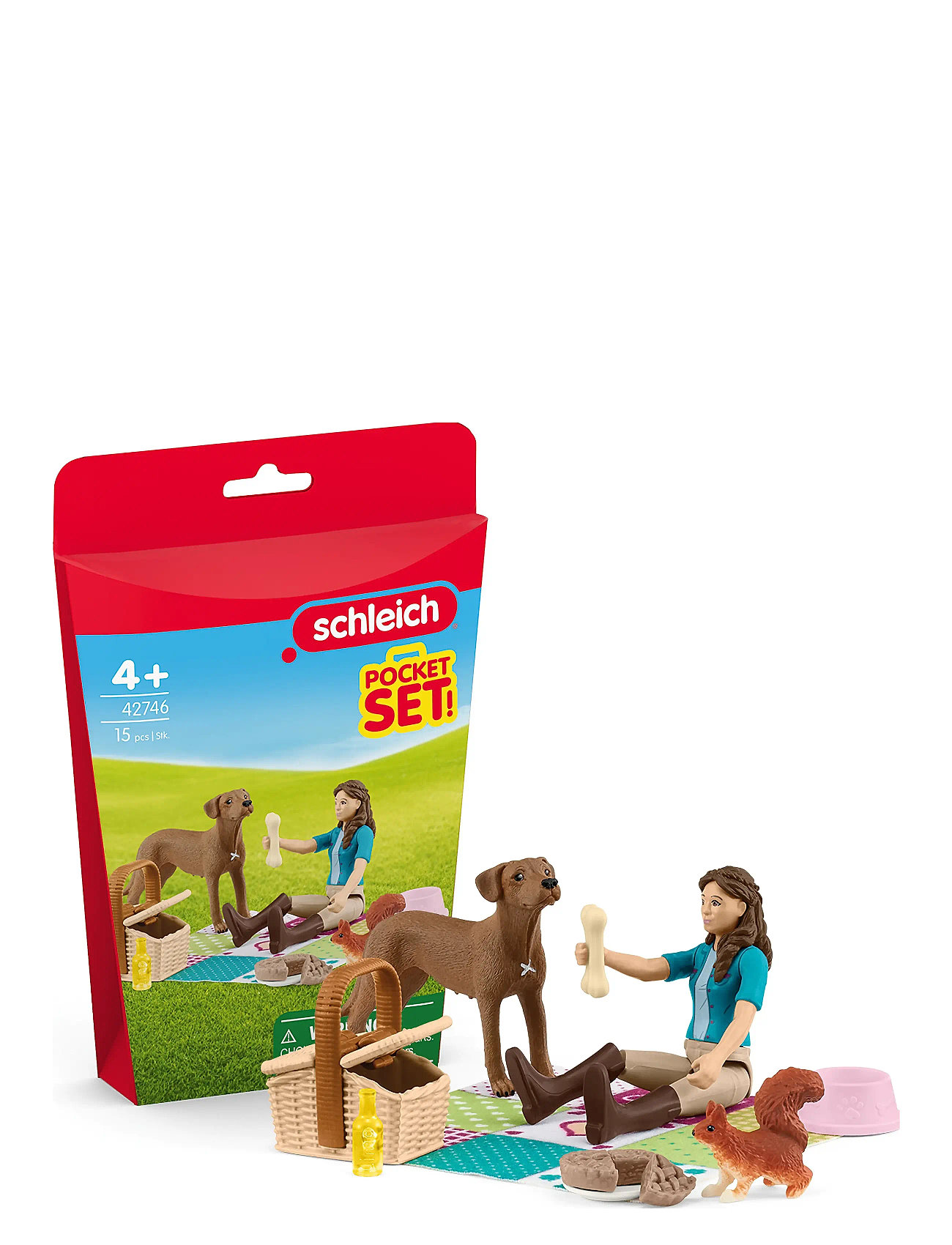 Schleich Pocket Set Picnic With Lisa Toys Playsets & Action Figures Play Sets Multi/patterned Schleich