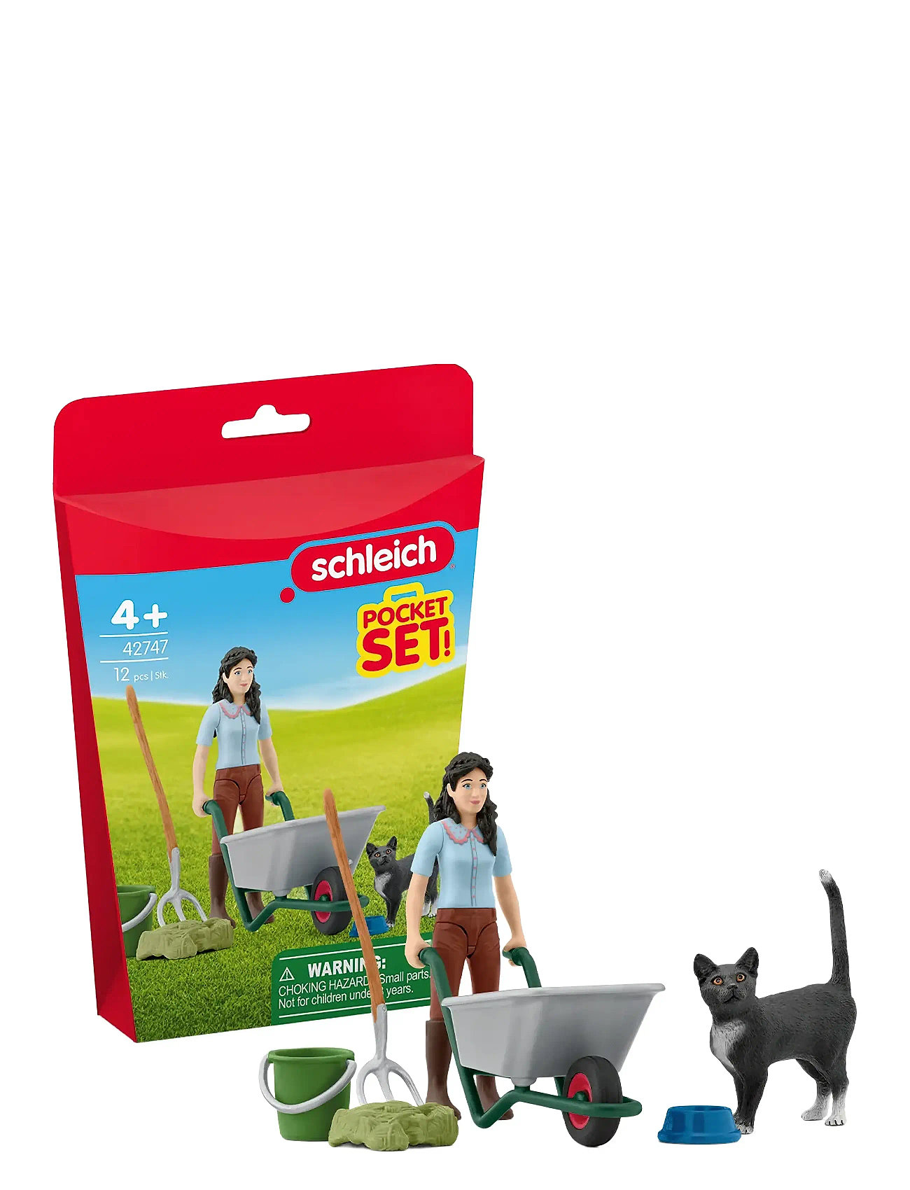 Schleich Pocket Set Muck-Out And Care Set Toys Playsets & Action Figures Play Sets Multi/patterned Schleich