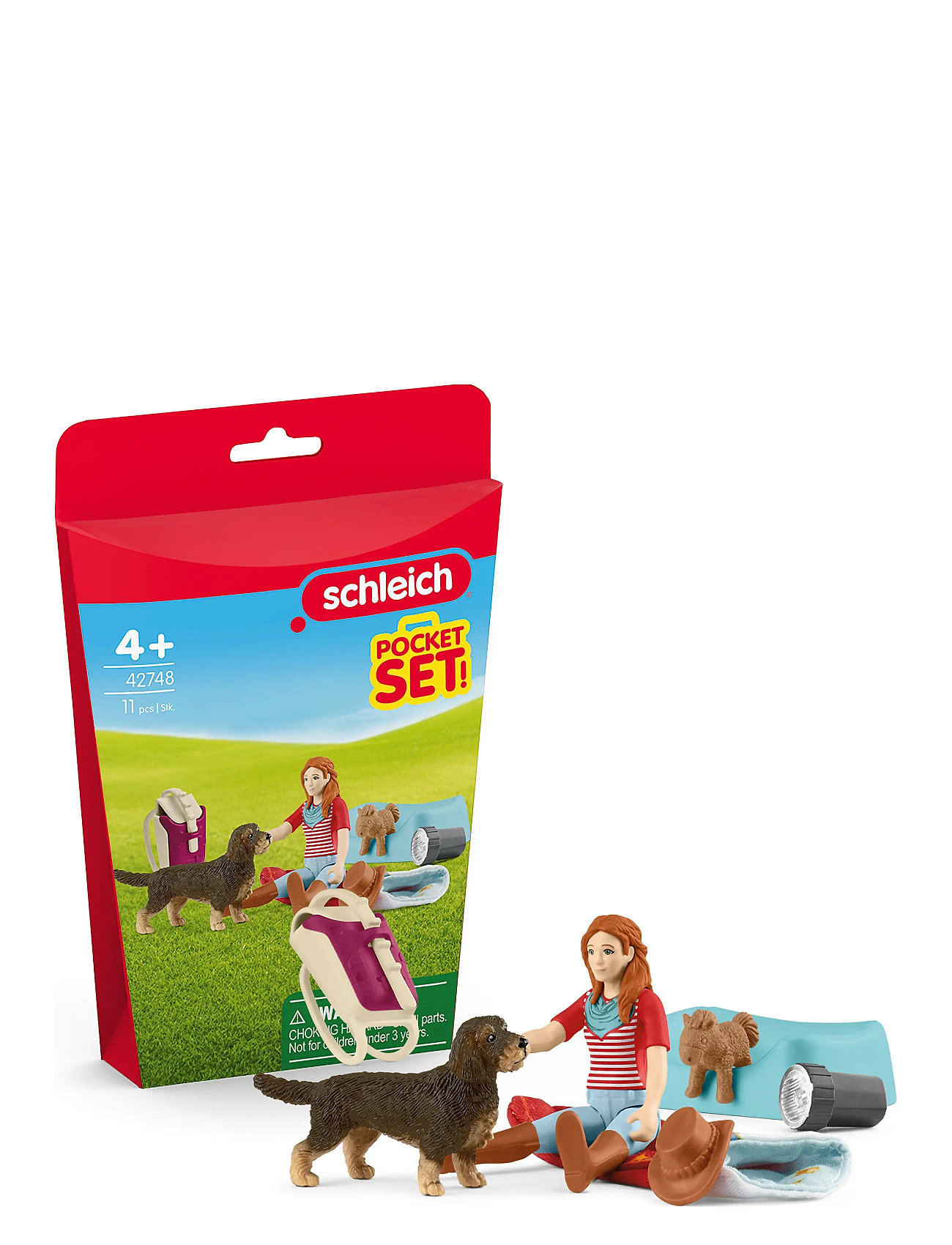Schleich Pocket Set Overnight Stay With Hannah Toys Playsets & Action Figures Play Sets Multi/patterned Schleich