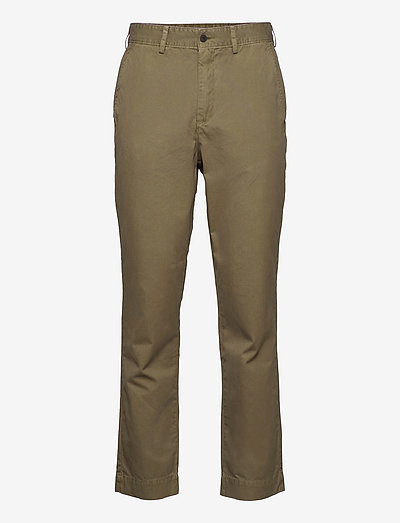 TROUSERS OVERDYED - tapered jeans - army green
