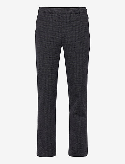 POP PANTS MINI CHECK - pantalons décontractés - blue, grey and black