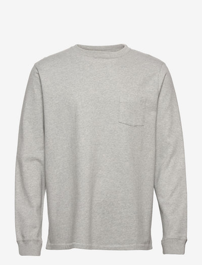 T-SHIRT LS RAMEN PRINT - langærmede t-shirts - grey melange