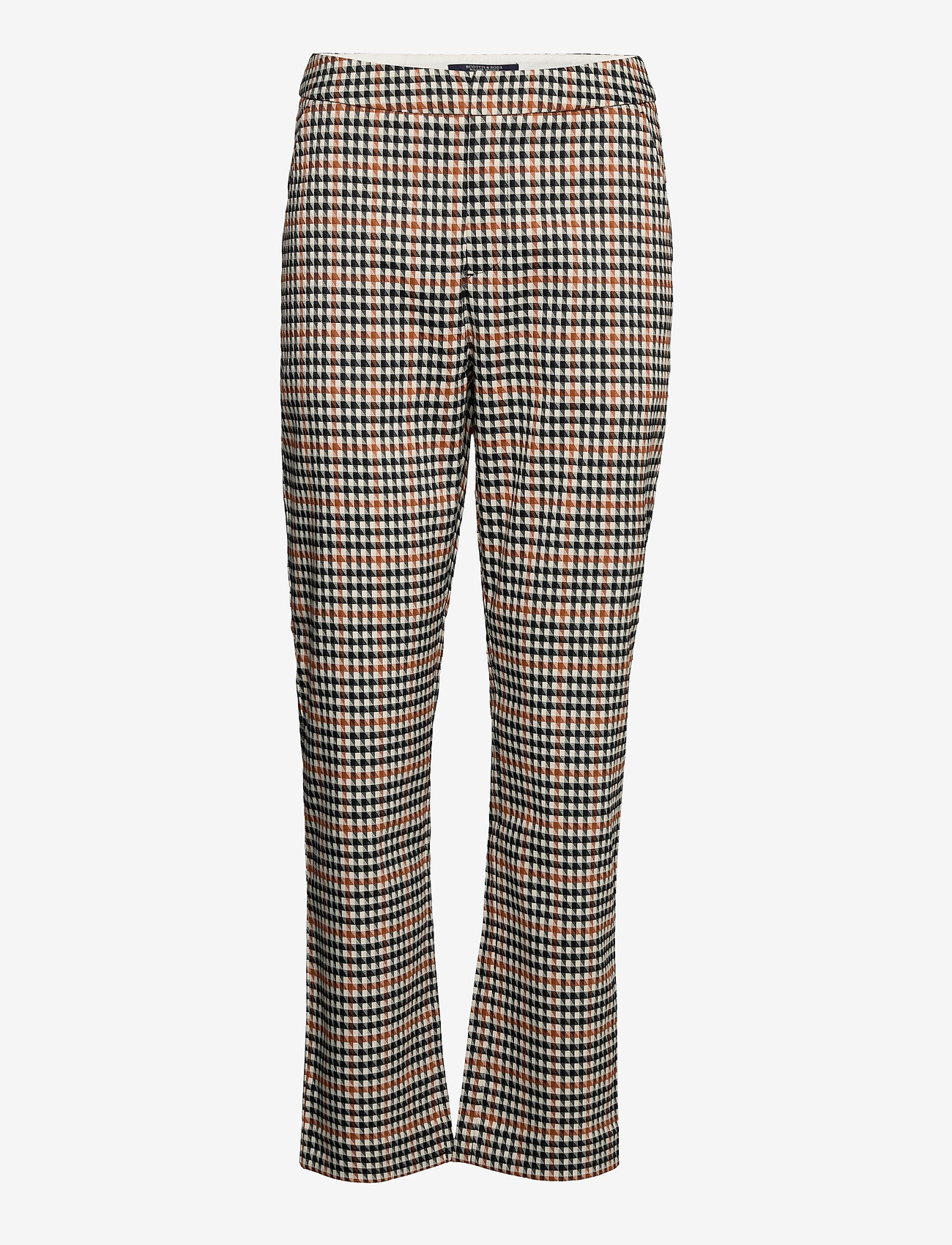 high waist check pants