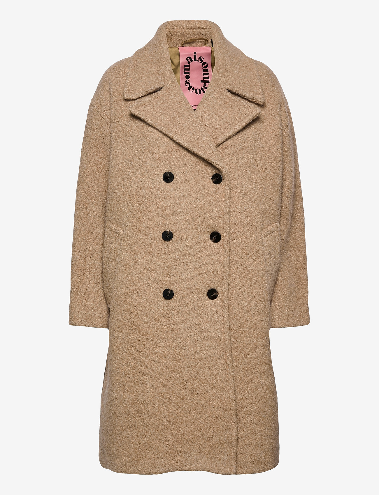 oversized boucle coat