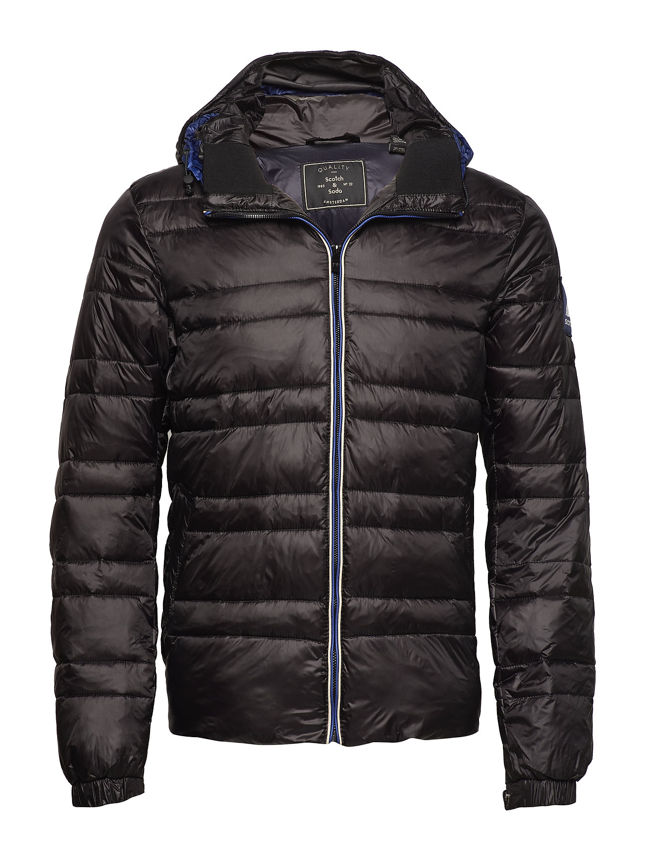 Classic Hooded Down Jacket Gevoerd Jack Zwart Scotch Soda scotch soda kopen in de aanbieding Classic Hooded Down Jacket Gevoerd Jack Zwart Scotch Soda scotch soda kopen in de aanbieding