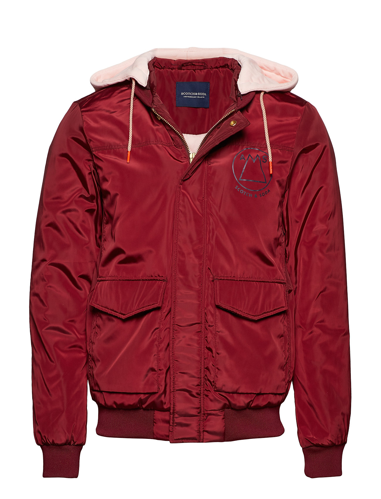 Ams Blauw Bomber Jacket Bomberjack Jack Rood Scotch Soda scotch soda kopen in de aanbieding