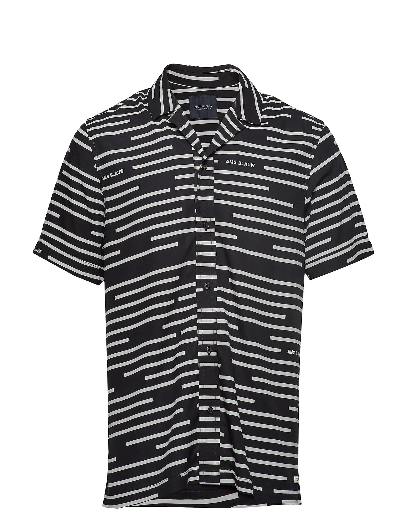 Short Sleeve Shirt With Prints Overhemd Met Korte Mouwen Zwart Scotch Soda scotch soda kopen in de aanbieding Short Sleeve Shirt With Prints Overhemd Met Korte Mouwen Zwart Scotch Soda scotch soda kopen in de aanbieding