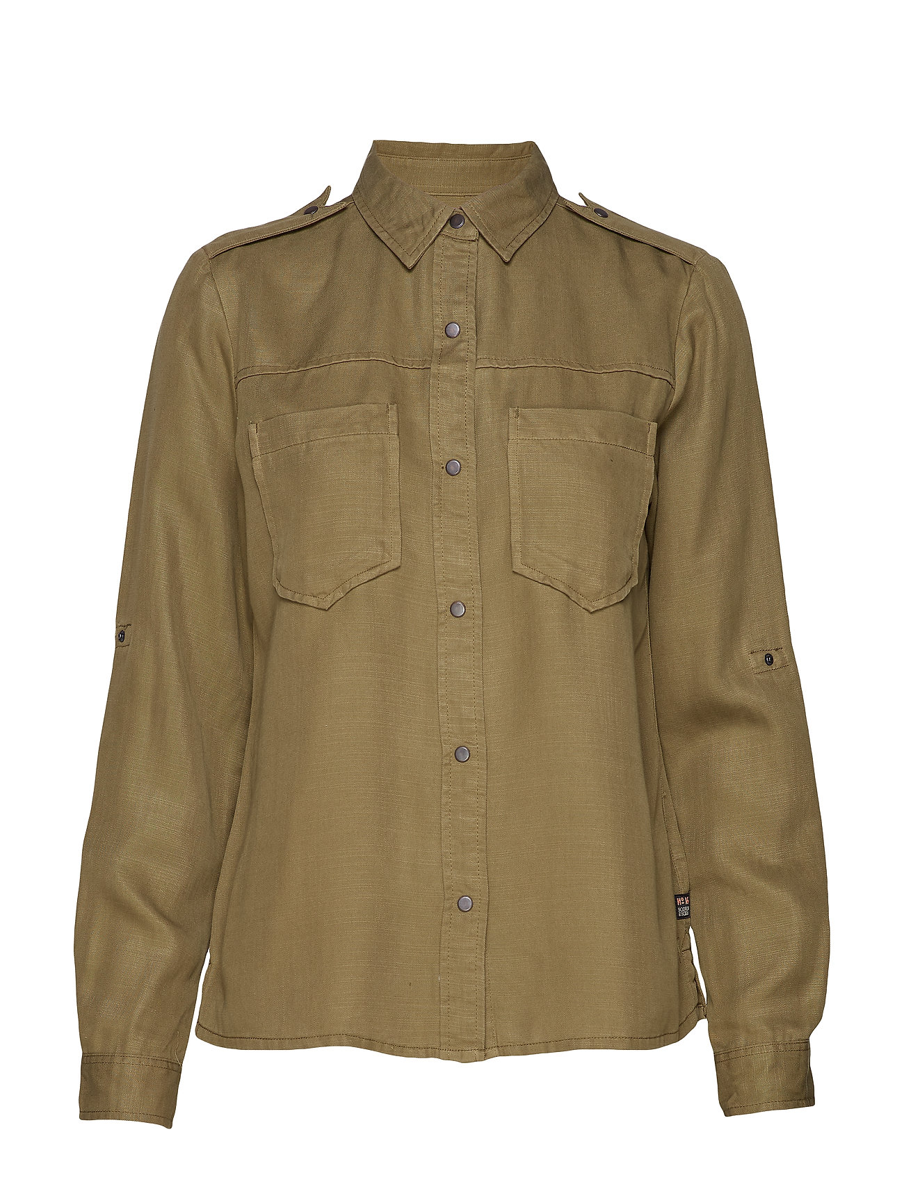 Workwear Inspired Shirt In Drapy Quality Overhemd Met Lange Mouwen Groen Scotch Soda scotch soda kopen in de aanbieding Workwear Inspired Shirt In Drapy Quality Overhemd Met Lange Mouwen Groen Scotch Soda scotch soda kopen in de aanbieding