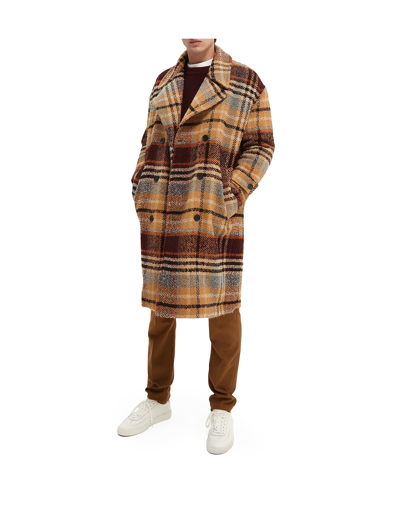 oversized boucle coat