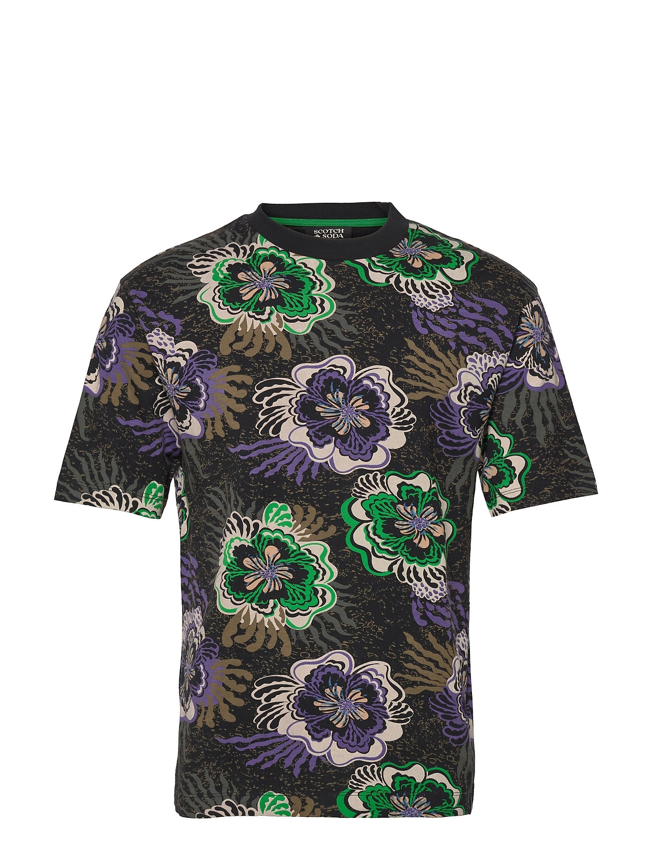 Printed T-Shirt In Relaxed-Fit T-shirts Short-sleeved Multi/mönstrad Scotch & Soda