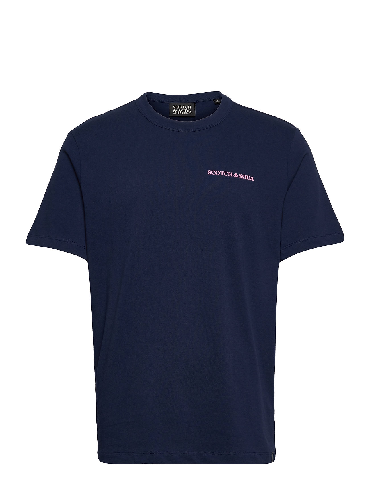 Regular-Fit T-Shirt In Organic Cotton T-shirts Short-sleeved Blå Scotch & Soda