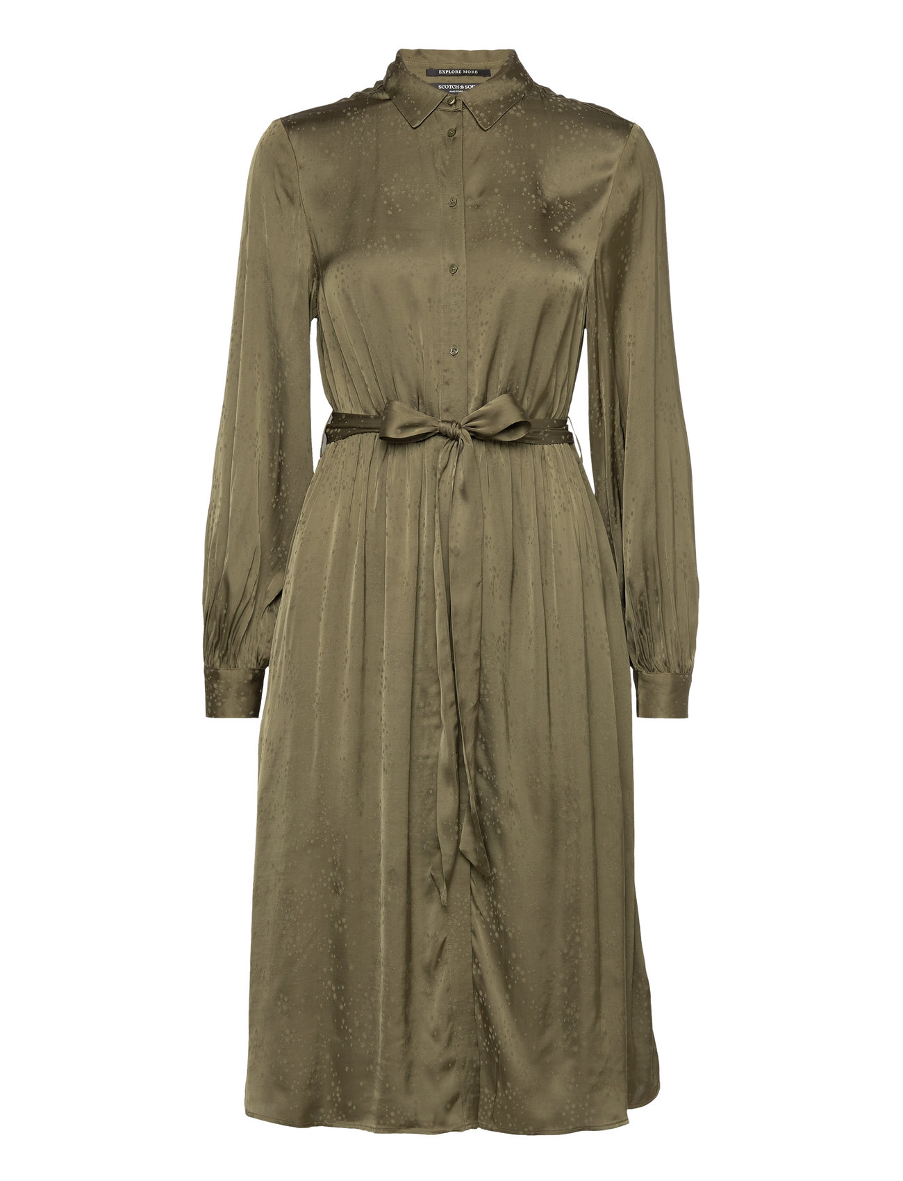 Karis Printed Shirt Dress Khaki Scotch & Soda