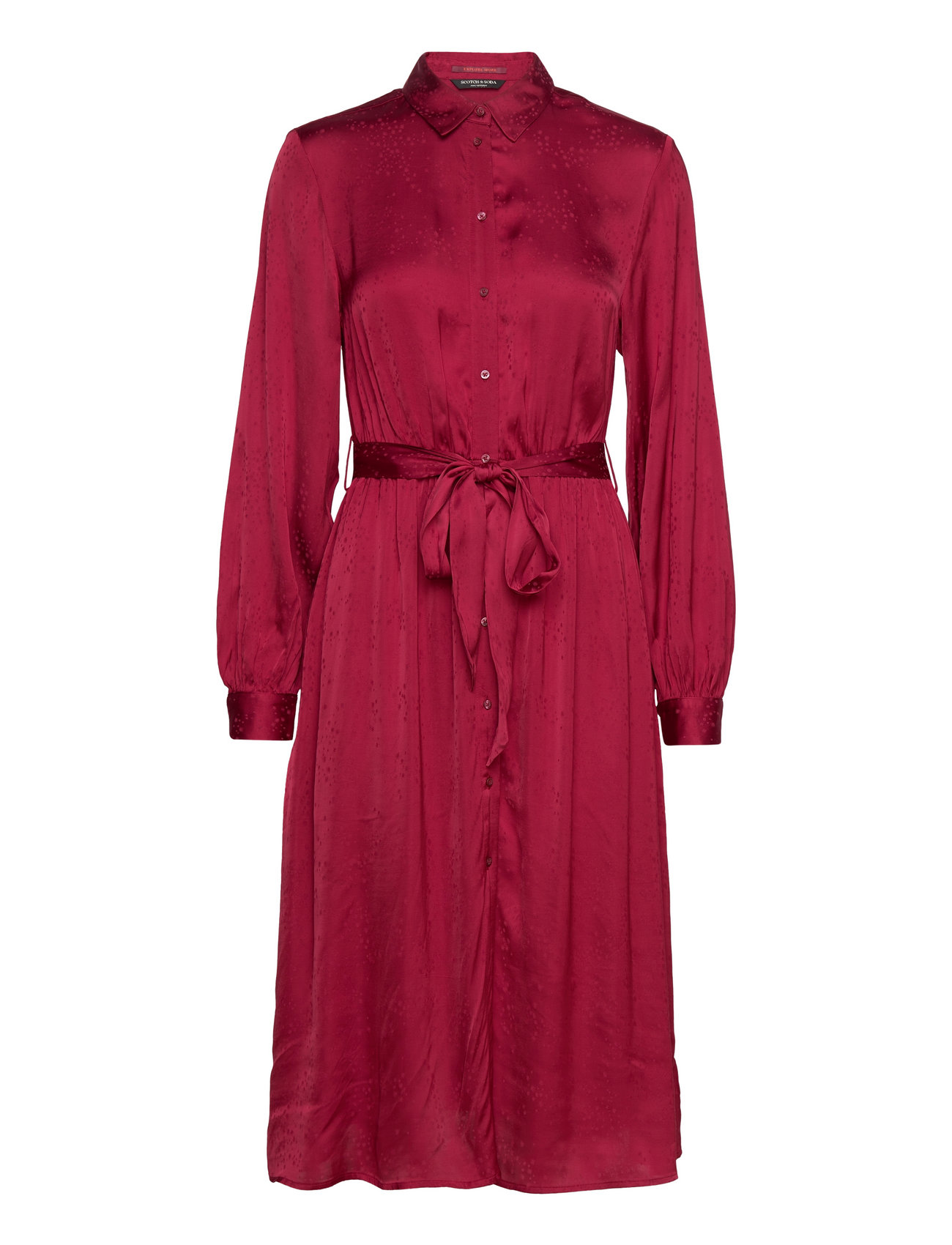 Karis Printed Shirt Dress Burgundy Scotch & Soda