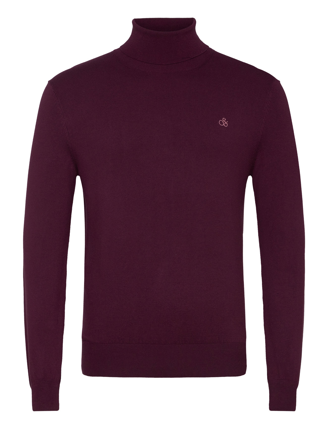 Scotch & Soda Turtleneck Viscose Sweater Burgundy