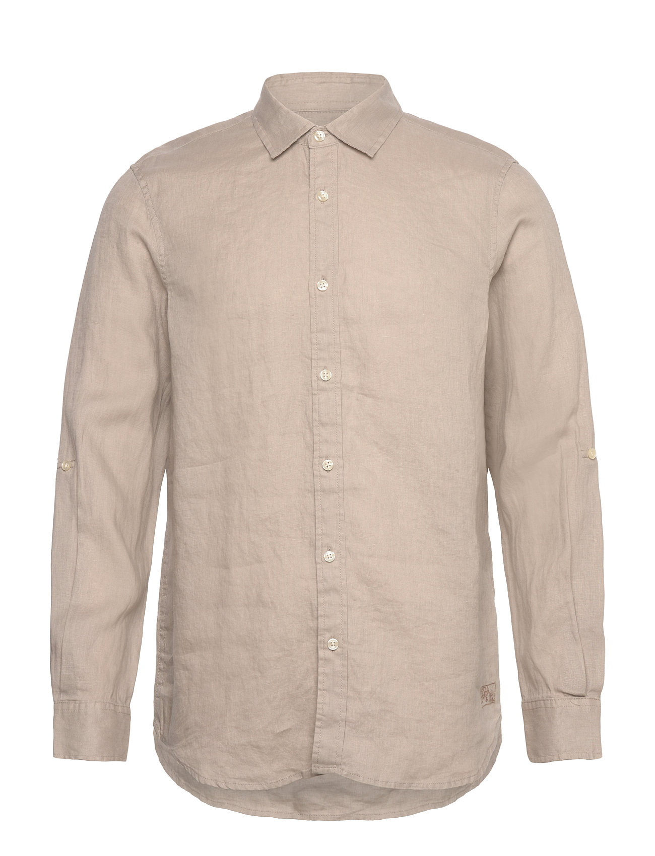 Seasonal Core - Regular Fit Linen Shirt Beige Scotch & Soda