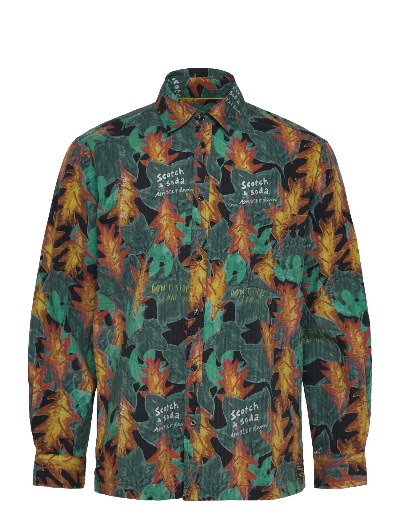 Scotch & Soda Structured Printed Shirt, XL, Multi/patterned, Shirts > Pattern Shirts, Herre