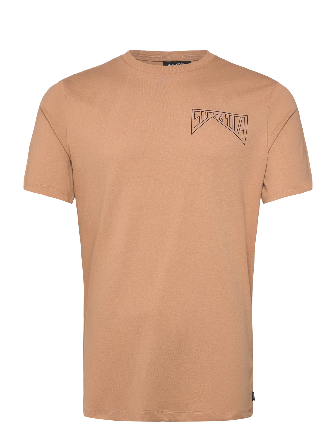SCOTCH & SODA Regular Fit Left Chest Logo T-Shirt Braun - XL - Herren