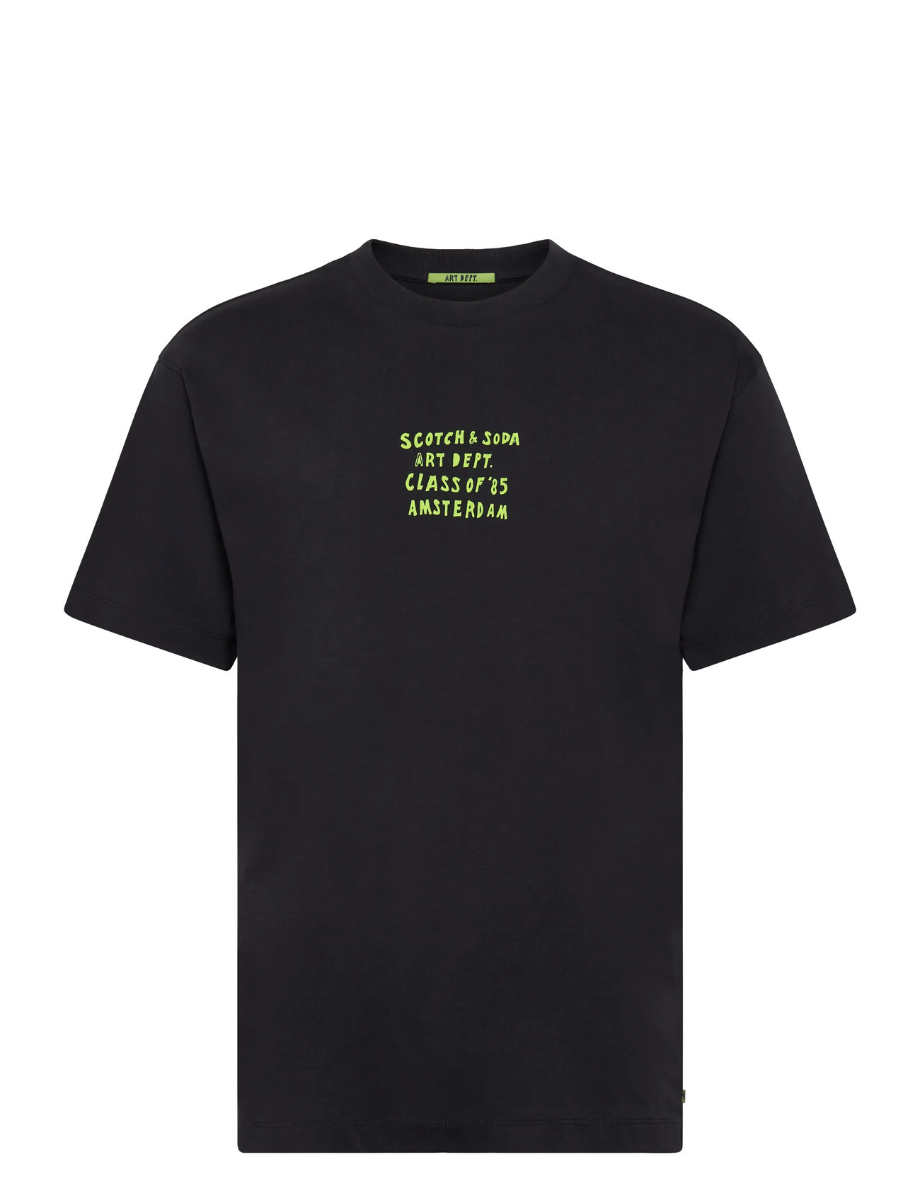 SCOTCH & SODA Relaxed-Fit Artwork T-Shirt Schwarz - L - Herren