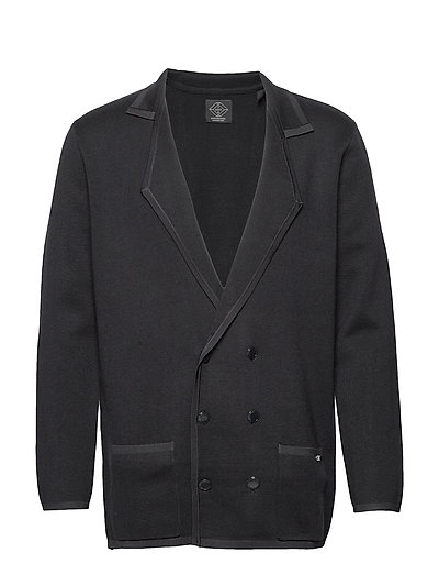 New Longer Length Double Breasted Knitted Blazer Cardigan Strickpullover Blau SCOTCH & SODA
