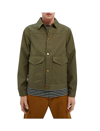 scotch & soda wool trucker jacket