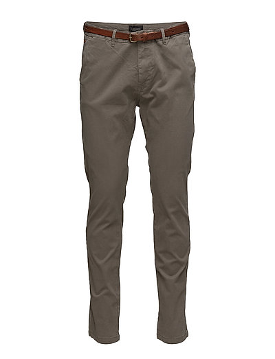 SCOTCH & SODA Slim Fit Cotton/Elastan Garment Dyed Chino Pant Chinos Hosen Braun SCOTCH & SODA
