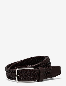 Joar - braided belts - dk.brown