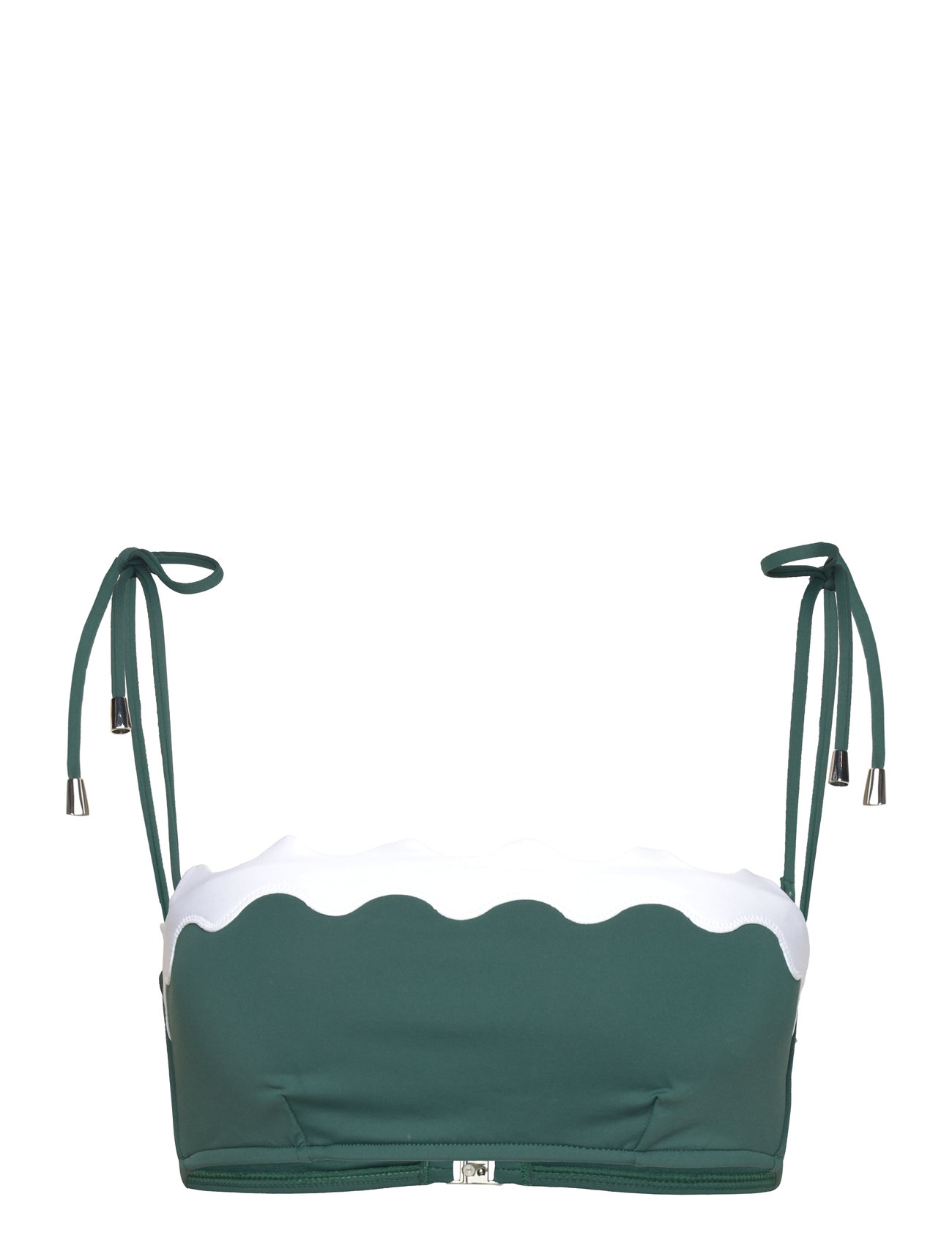 Gia Ric Rac Bustier Bandeau Swimwear Bikinis Bikini Tops Bandeau Bikinitops Green Seafolly