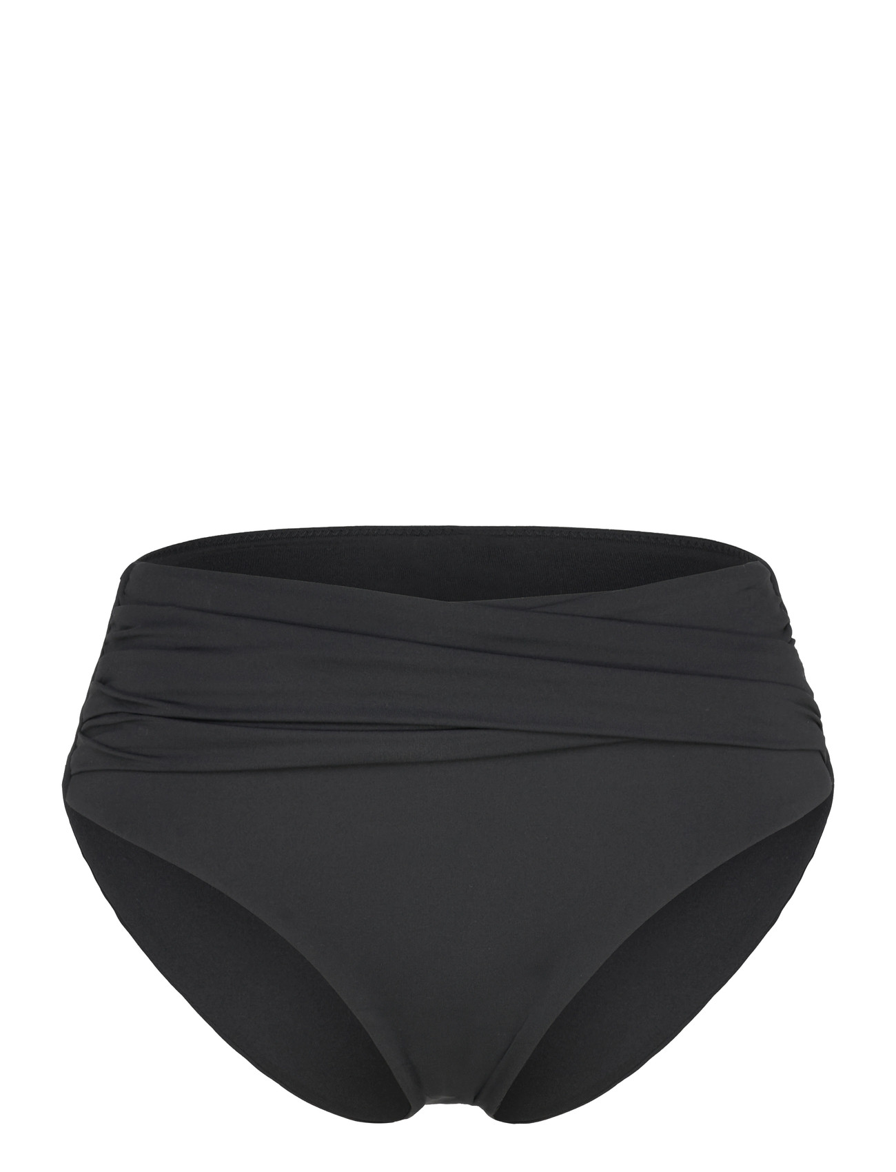 Seafolly S.collective High Waist Wrap Front Pant, 40, Black, Bikinitrusser > Bikinier Med Høj Talje, Dame