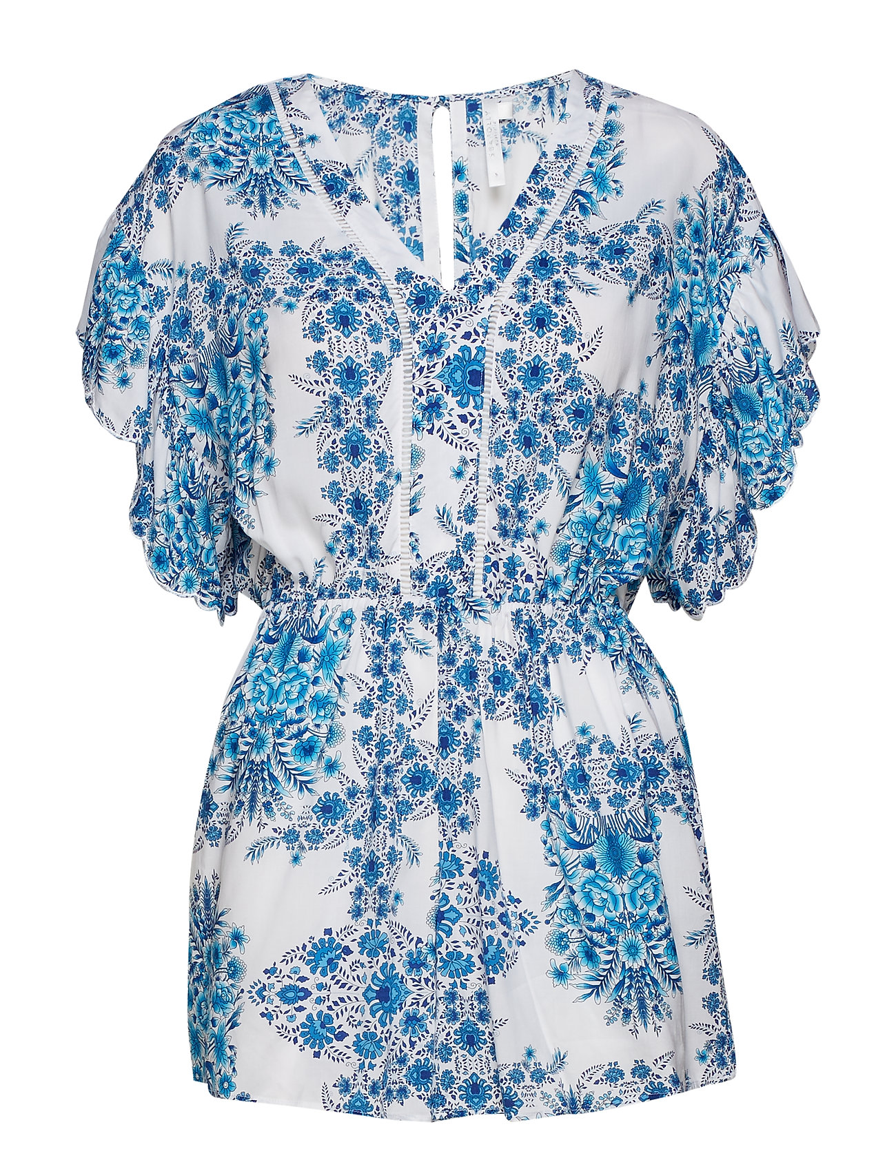 Wallpaper Floral Playsuit Blouse Korte Mouwen Blauw Seafolly seafolly kopen in de aanbieding Wallpaper Floral Playsuit Blouse Korte Mouwen Blauw Seafolly seafolly kopen in de aanbieding