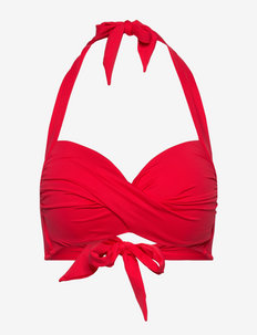 Seafolly Collective Twist Soft Cup Halter - bikini z push-upem - chilli red