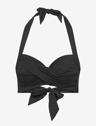 Seafolly Collective Twist Soft Cup Halter - push-up-bikini-oberteile - black