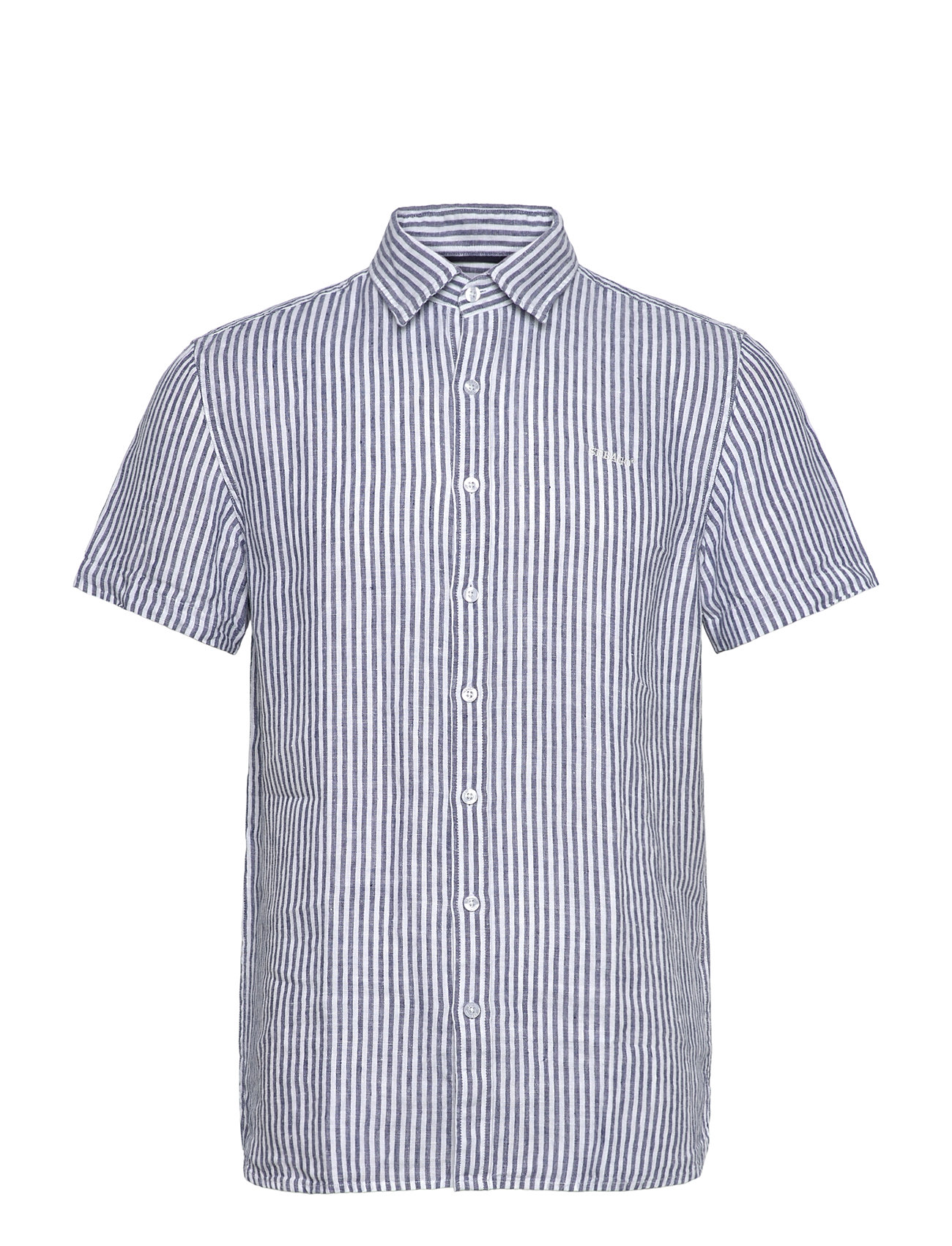 SEBAGO Linen Shirt Kurz Sleeve Navy - S - Herren