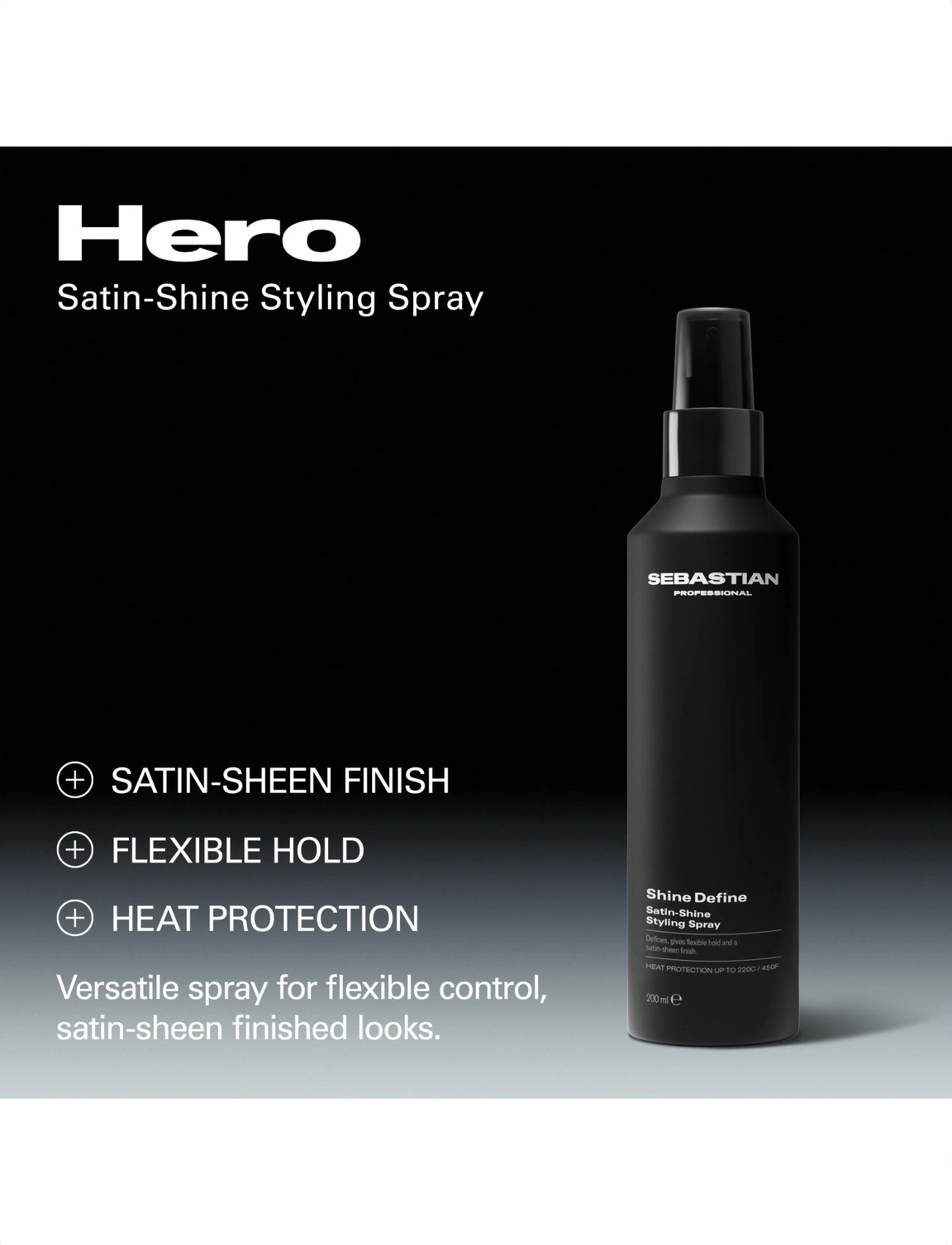 Sebastian Professional Sebastian Professional Shine Define Satin-Shine Styling Spray 200ml, 200 ml, Nude, Styling > Glansspray, Dame